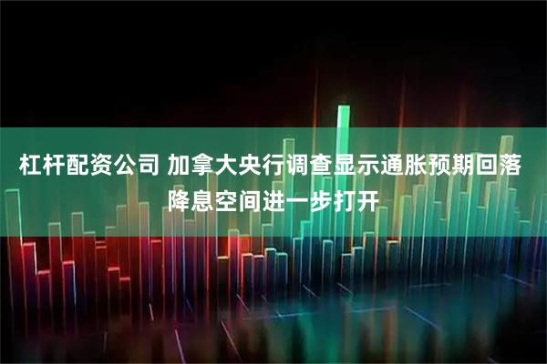 杠杆配资公司 加拿大央行调查显示通胀预期回落 降息空间进一步打开