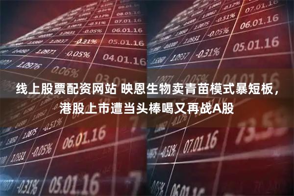 线上股票配资网站 映恩生物卖青苗模式暴短板，港股上市遭当头棒喝又再战A股